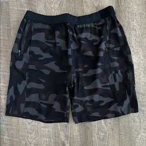Savage Tacticians Black & Gray Camo  Gym Shorts
